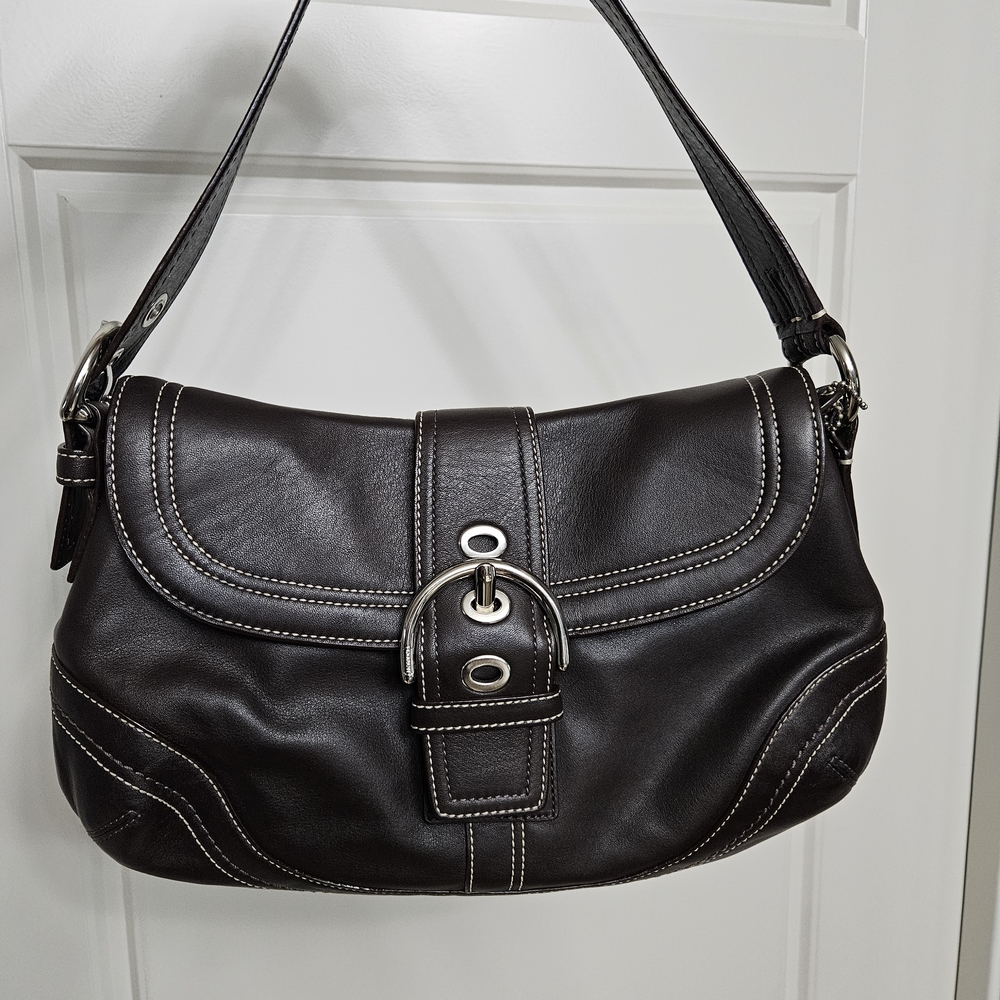 Coach Brown Leather Shoulder Bag